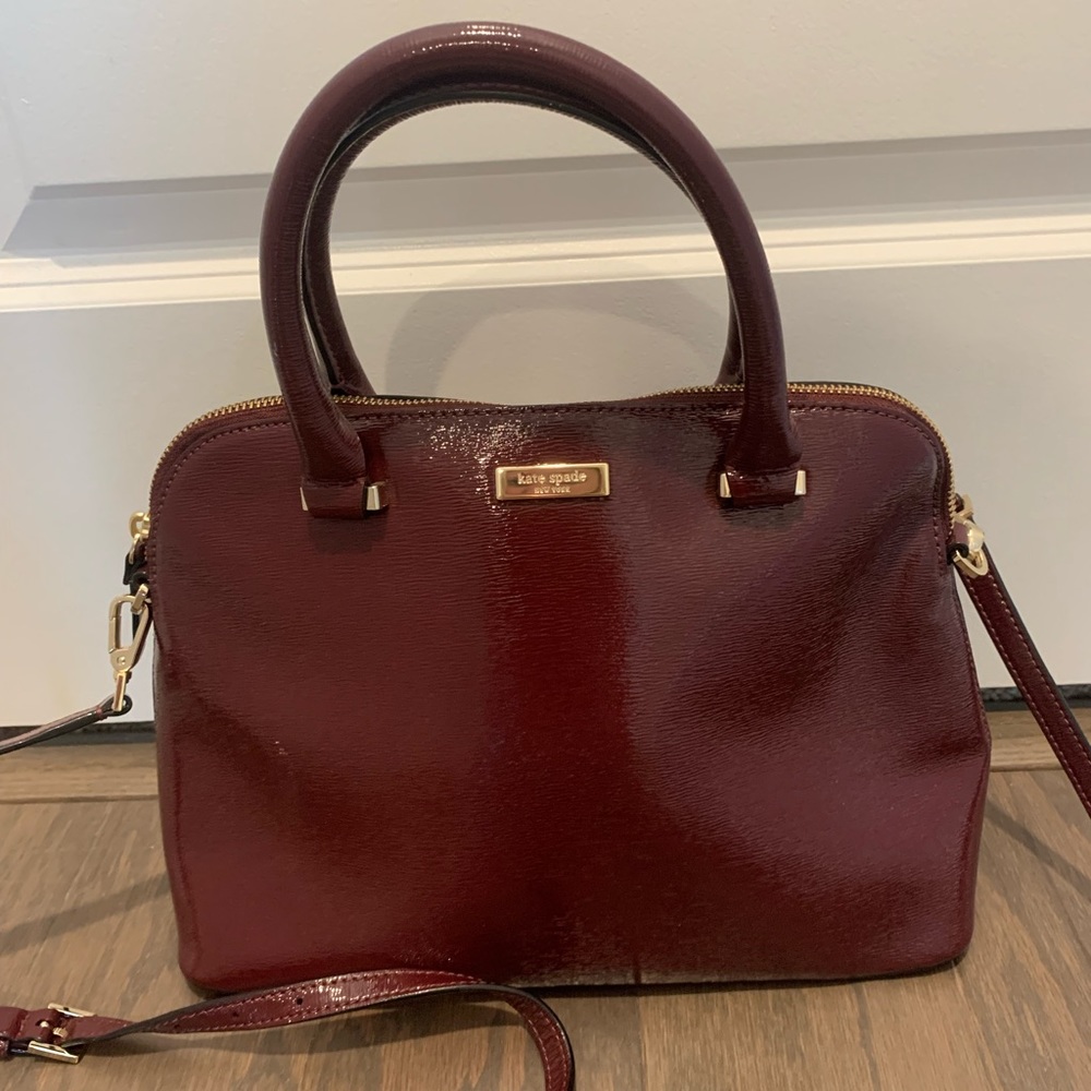 Kate Spade Burgundy patent leather